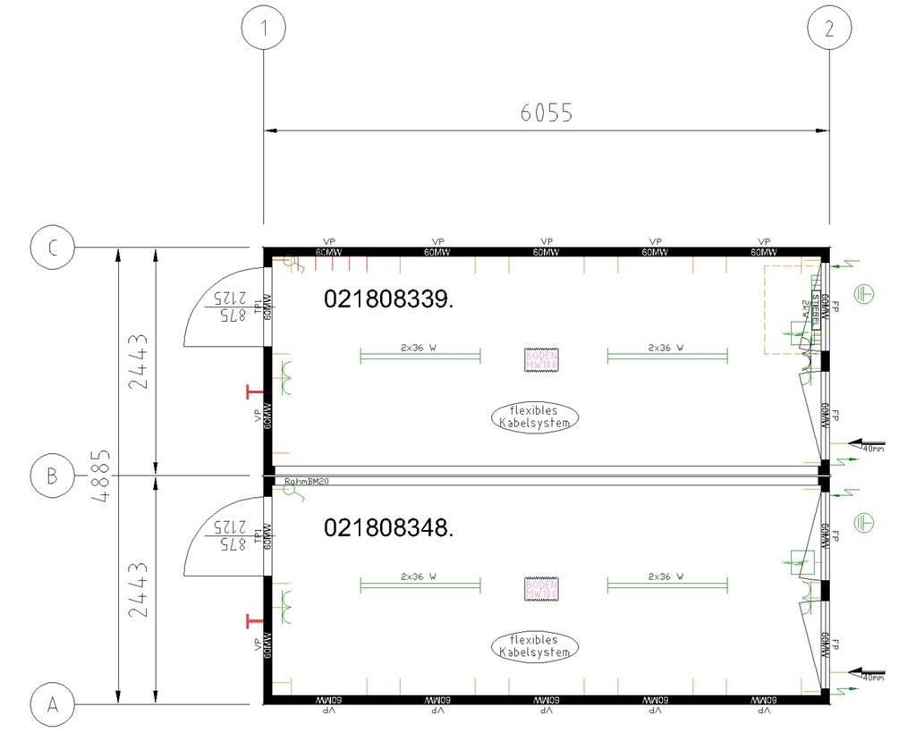 2x20' Bürocontainer
