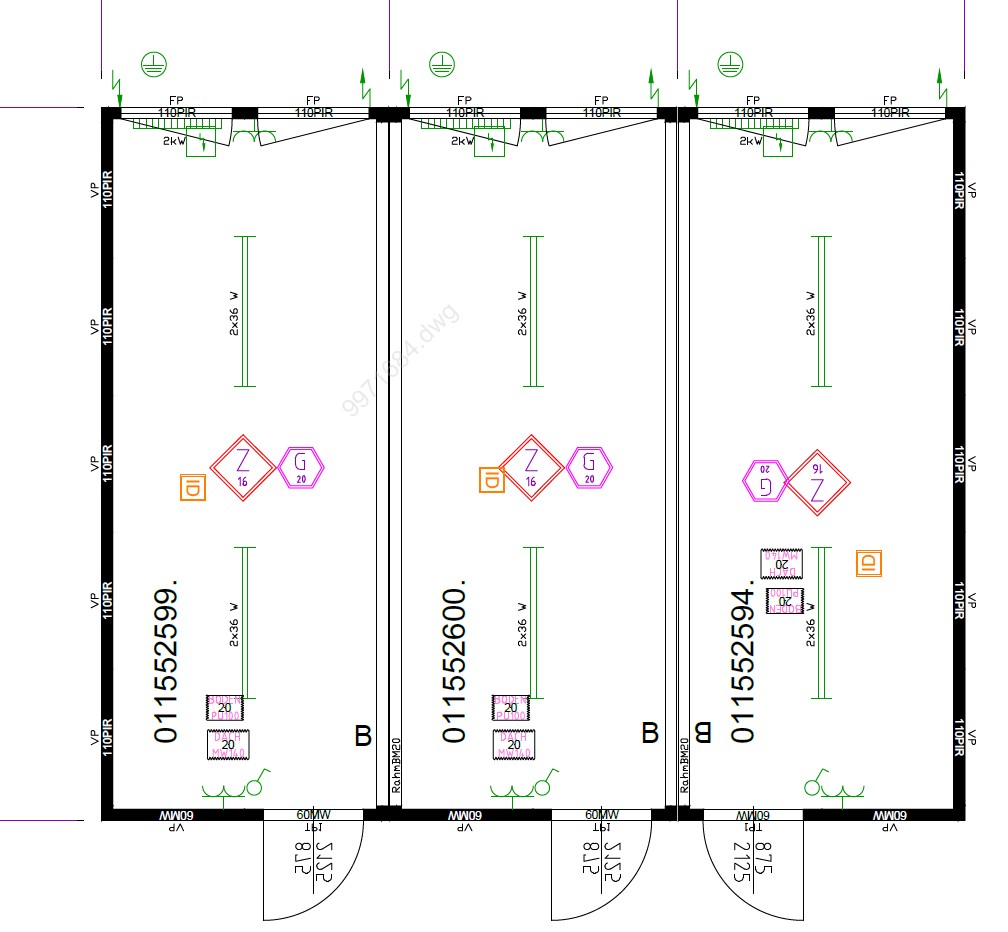 3x20' 3er Anlage gebraucht / 20' 3er Anlage gebraucht