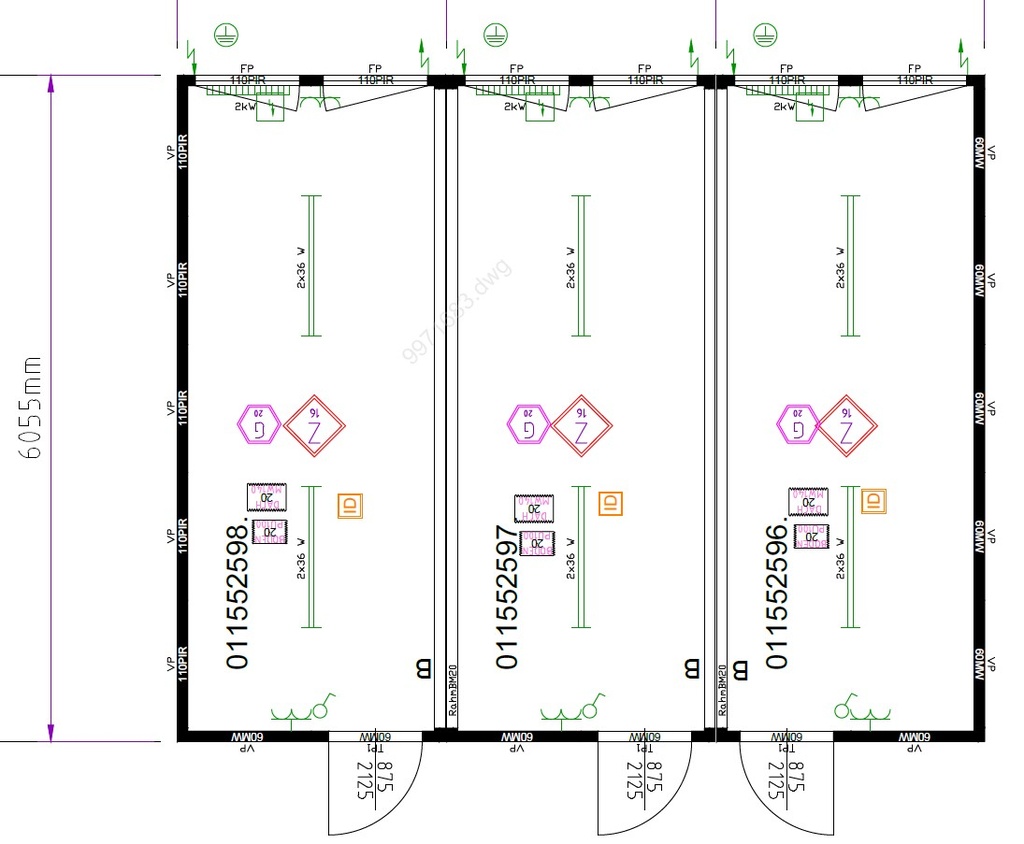 3x20' 3er Anlage gebraucht / 20' 3er Anlage gebraucht